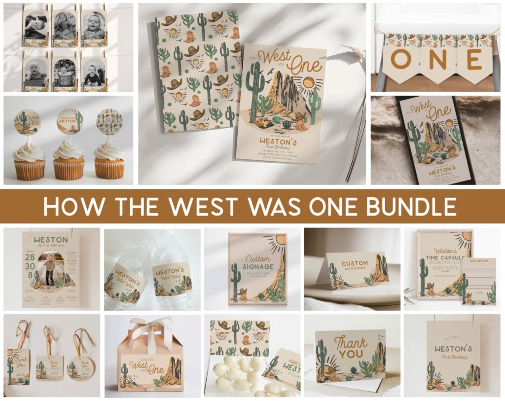 How The West Was One Birthday Theme